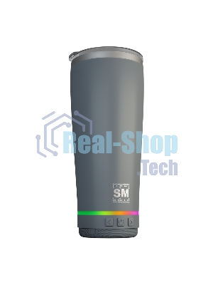 Термокружка с портативной колонкой SOUNDMAX SM-TC001(серый)