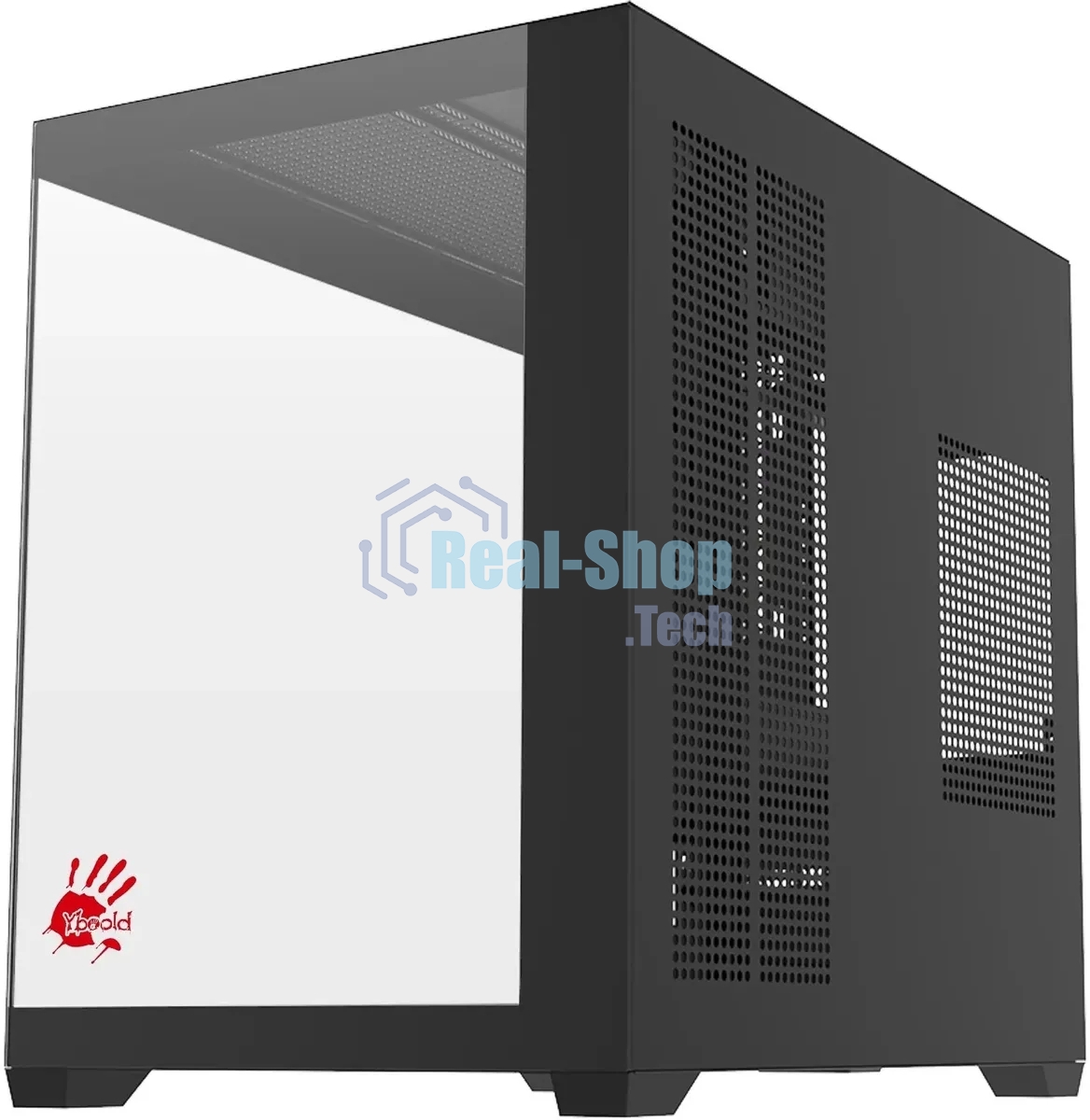 Компьютерный корпус Bloody CC-122 черный без БП ATX 10x120мм 1xUSB2.0 1xUSB3.0 audio