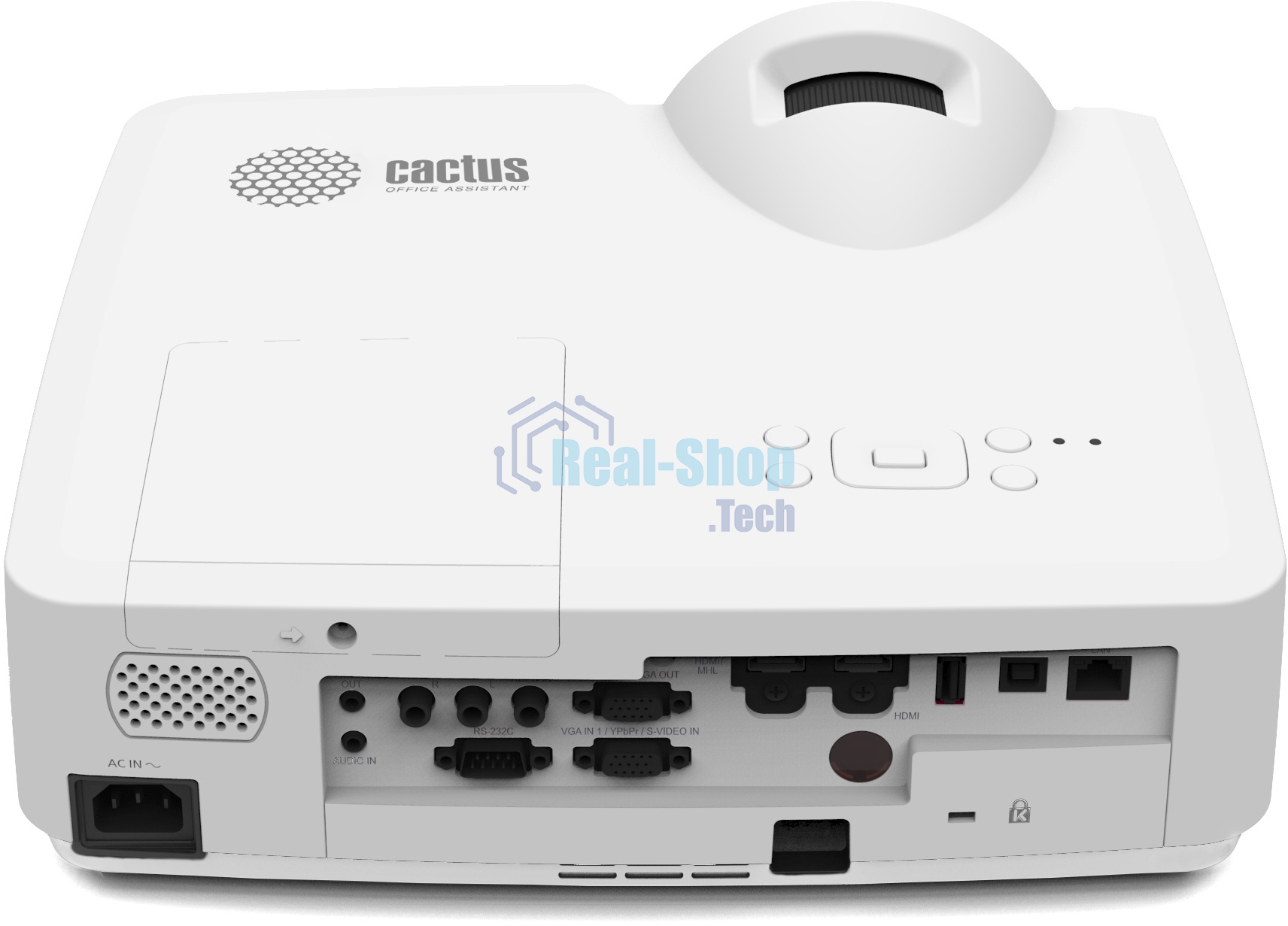 Проектор Cactus Bright CS-V2.WT 3LCD 4400Lm ANSI (1024x768) 30000:1 ресурс лампы:10000часов 1xUSB typeA 1xUSB typeB 2xHDMI 4кг