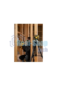 Лазерный уровень мультипризменный Denzel DLV-360-3T, 30 м, зеленый луч, Li-Ion 2,4 Aч, штатив