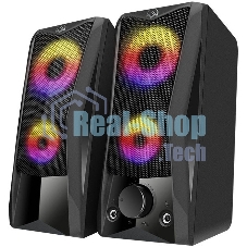 Акустическая система SVEN 445, черный, USB, 2.0,2x3 Вт(RMS), подсветка