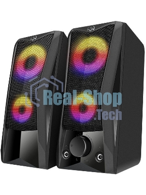 Акустическая система SVEN 445, черный, USB, 2.0,2x3 Вт(RMS), подсветка