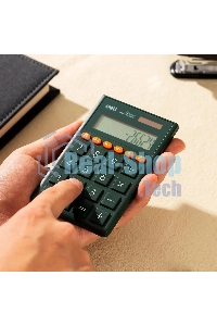 Калькулятор карманный Deli EM130GREEN зеленый 12-разр.