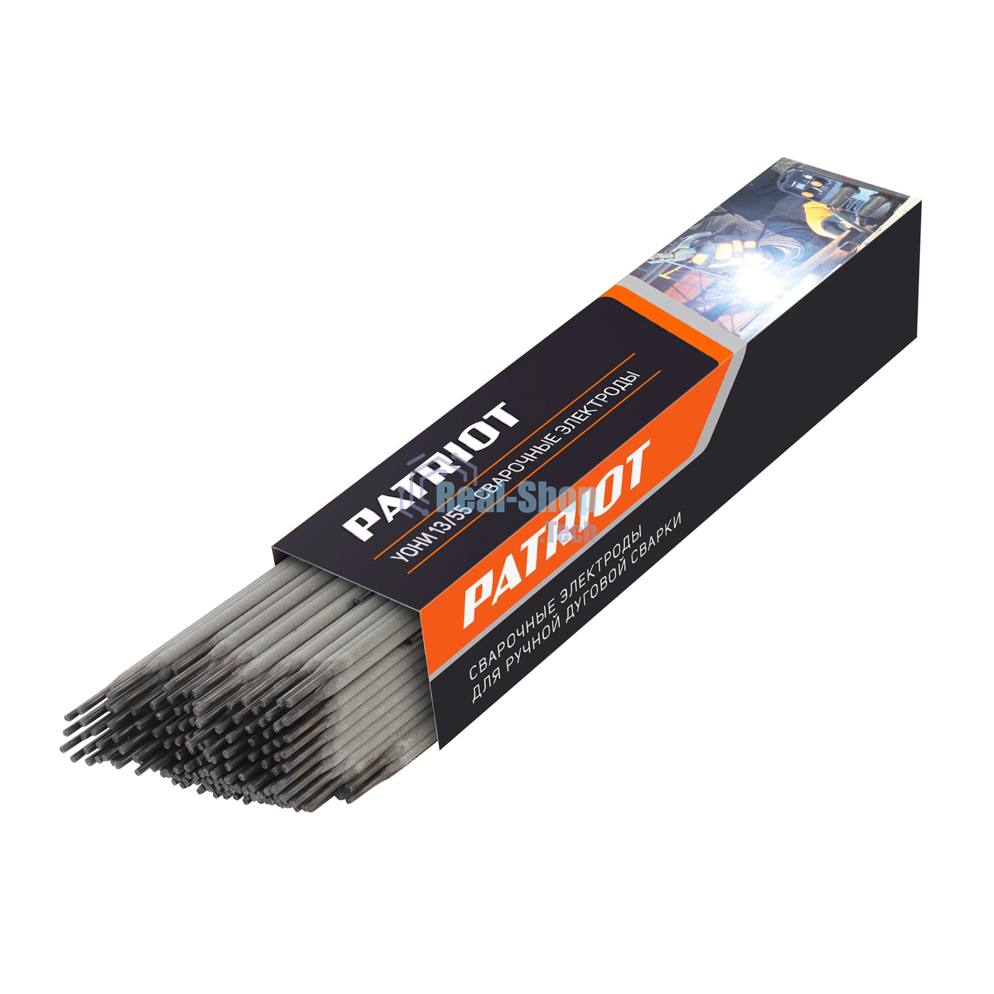 Электроды сварочные PATRIOT, марка УОНИ-13/55, диам. 4,0 мм, длина 450 мм, уп. 5 кг