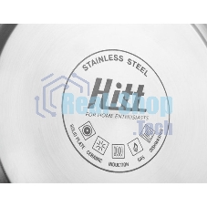 Чайник для плиты HITT H01023/1 Rondo Plus 2,5 л со св., капсул. дно, красный Л6115