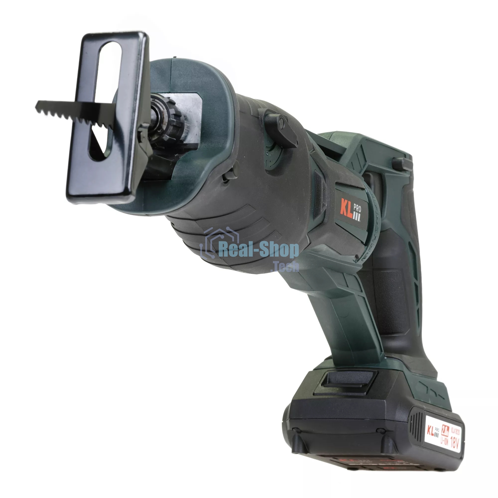 Профессиональная пила сабельная бесщеточная KLPRO KLTKT18B-20 (18 В, Li-ion-2шт, 2.0А·ч, полотна дерево/металл, ЗУ, сумка)