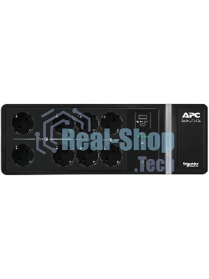 Источник бесперебойного питания APC Back-UPS ES 850VA/520W, 230V, 8 Schuko (2 Surge & 6 batt.), USB, USB charge(type A,C), Data/DSL protect.,(BE700G-RS, BE850G2-GR analogue), 1 year warranty