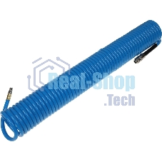 Пневматическое оборудование FUBAG Шланг спиральный с фитингами [170306] рапид полиуретан 15 бар 8х12мм 15м