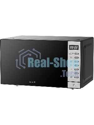 Микроволновая печь Rondell RDE-MW203 черный/серебристый, 20 л, 700 Вт, переключатели - кнопки