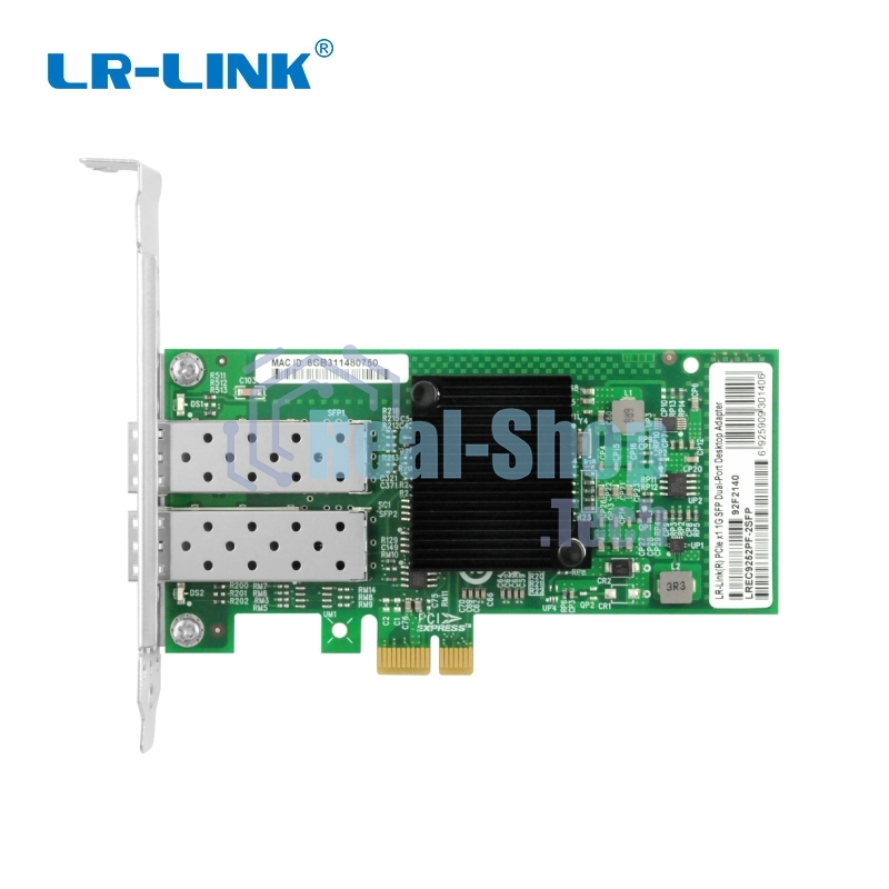 Сетевая карта LR-Link NIC PCIe x1, 2 x 1G SFP, Intel i350 chipset