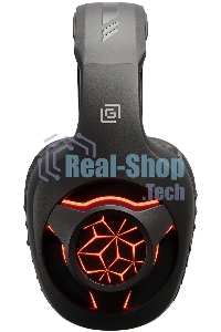 Гарнитура беспроводная/проводная с микрофоном Оклик HS-L575G черный накладные BT оголовье (1895253)