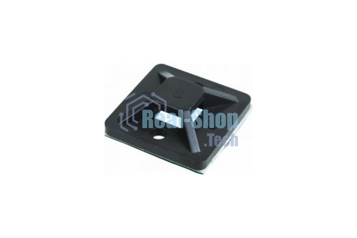 Площадка самоклеящаяся Rexant 20х20 мм, черная (10 шт/уп)