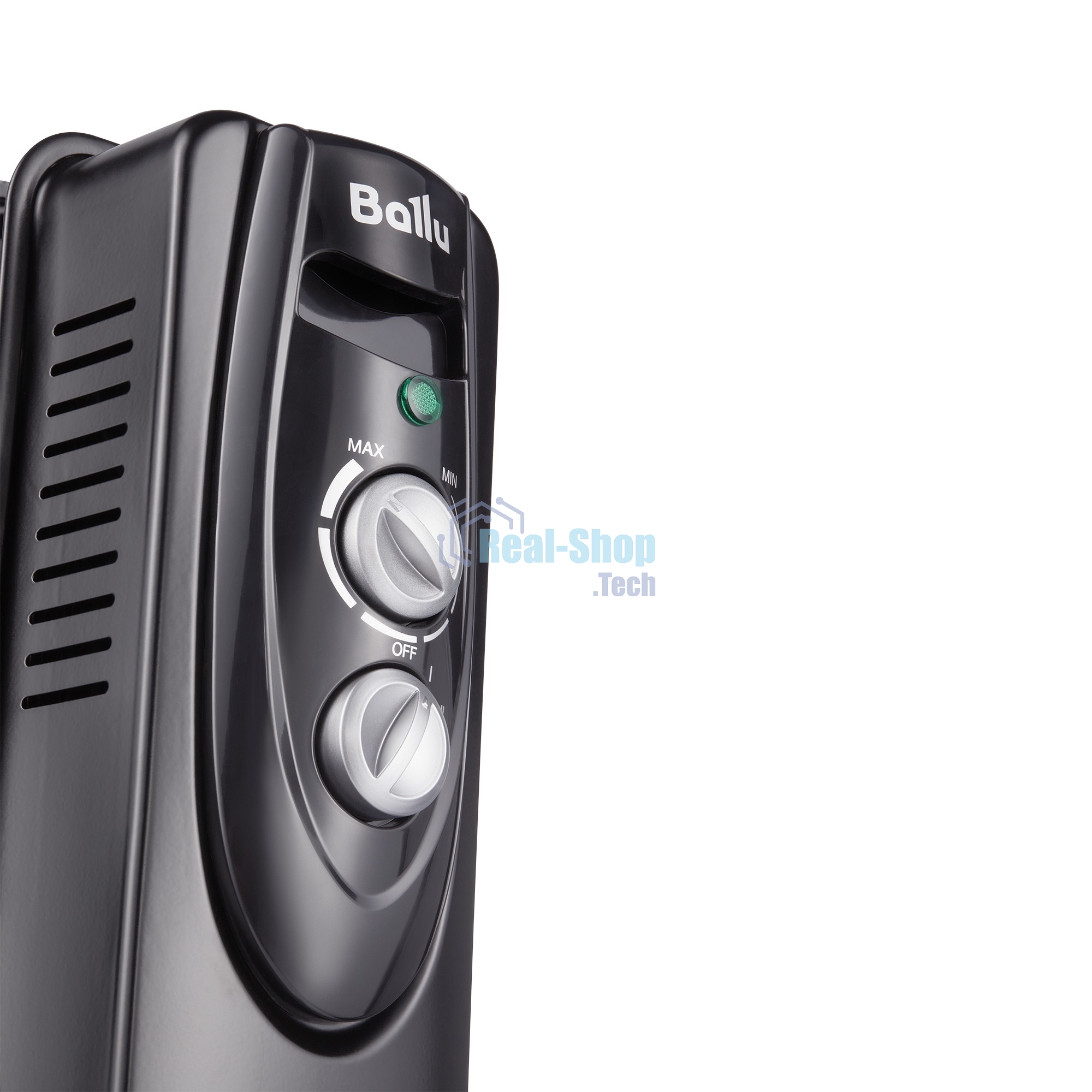Обогреватель масляный Ballu Classic Black BOH/CL-07BRN (7 секций) (7 секций), черный, 1500 Вт, 20 м2, термостат