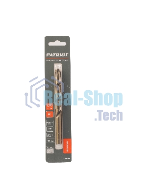 Сверло PATRIOT EXPERT по металлу, Р6М5К5, 10,0 мм, 1 шт в блистере