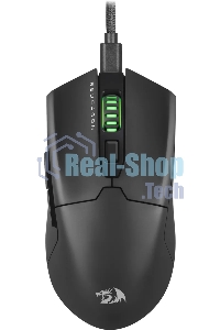 Мышь проводная игровая REDRAGON FYZU черная (USB, Pixart P3395, Huano, 6 кн., 26000 Dpi, RGb подсветка)