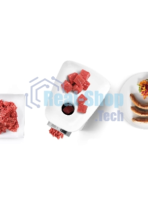 Мясорубка электрическая Bosch MFW2520W белый, 1500 Вт, 1.7 кг/мин, насадки - 4