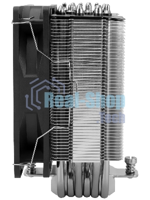 Кулер для процессора Thermalright Burst Assassin 120 SE черный/серебристый (4-pin PWM, 148мм, Al/Cu, 6x6мм, 1x120мм, 66.17CFM, 25.6dBA, 1550RPM, S: 1851/1700/1200/115X, AM5/AM4)