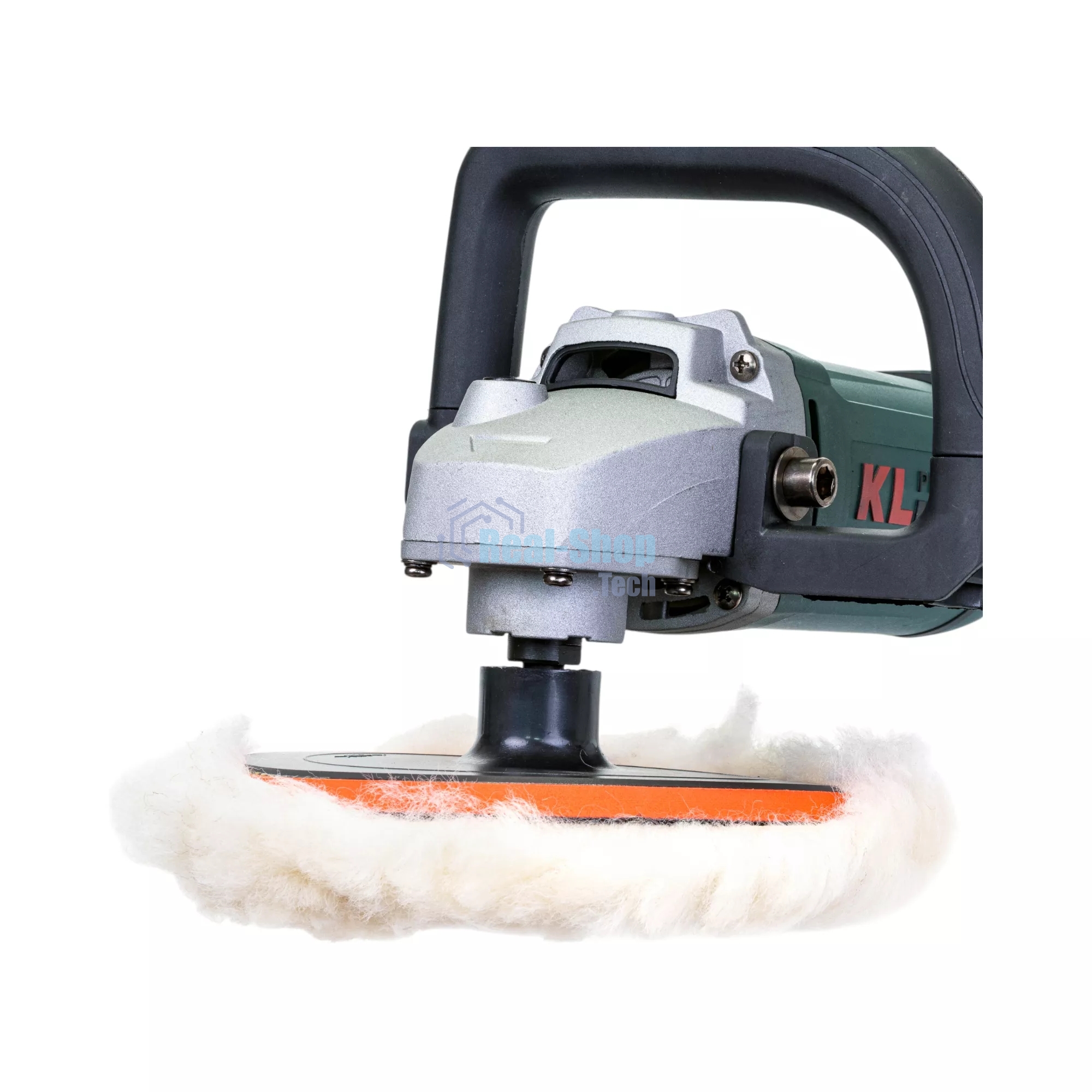 Профессиональная полировальная угловая машина KLPRO KLPJ42180 (1400вт, 3300 об/мин, 230мм, шерстяной войлок в комплекте)