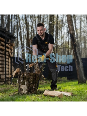 Топор кованый Denzel 1360 г, американский тип, буковая рукоятка, 700 мм, EFP