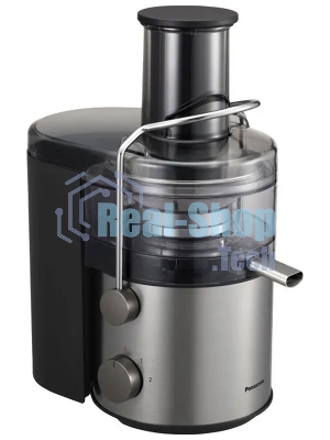 Соковыжималка Panasonic MJ-CB600STQ серебристый, центробежная, 1000 Вт, 1500 мл, механическое