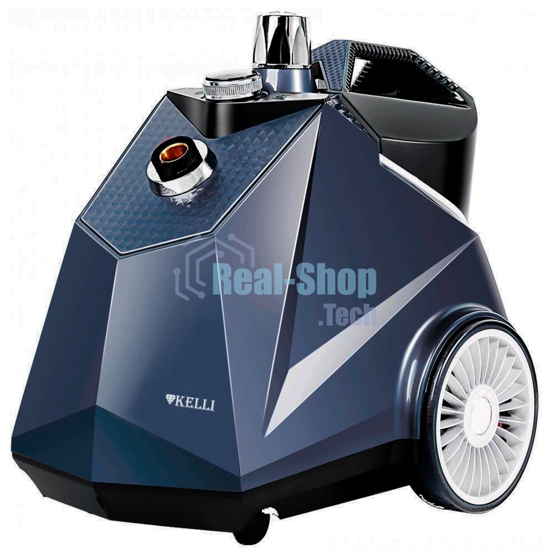 Отпариватель Kelli KL-817 синий, 2800 Вт, 90 г/мин, 3800 мл