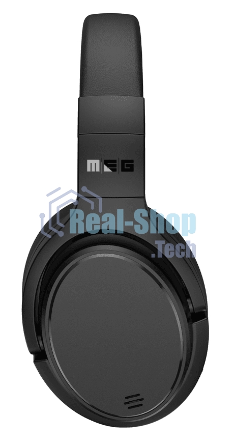 Беспроводные наушники MEG HEA500BL, Bluetooth 6.0, до 90 ч, ANC Hybrid, Multipoint, черный