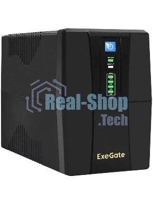 Источник бесперебойного питания ExeGate Power Back BNB-800.LED.AVR.4C13 / 800 ВА / 480 Вт / 4 x IEC 320 C13