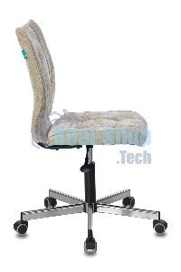 Кресло офисное Бюрократ CH-330M/LT-21 без подлокотников, песочный, крестовина металл