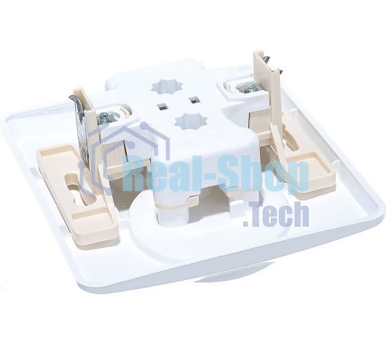 Розетка 2-м СП Этюд 16А IP20 без заземл. бел. SchE PC16-005B