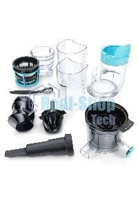 Соковыжималка шнековая Hyundai HY-JS6534 300Вт рез.сок.:600мл. светло-синий