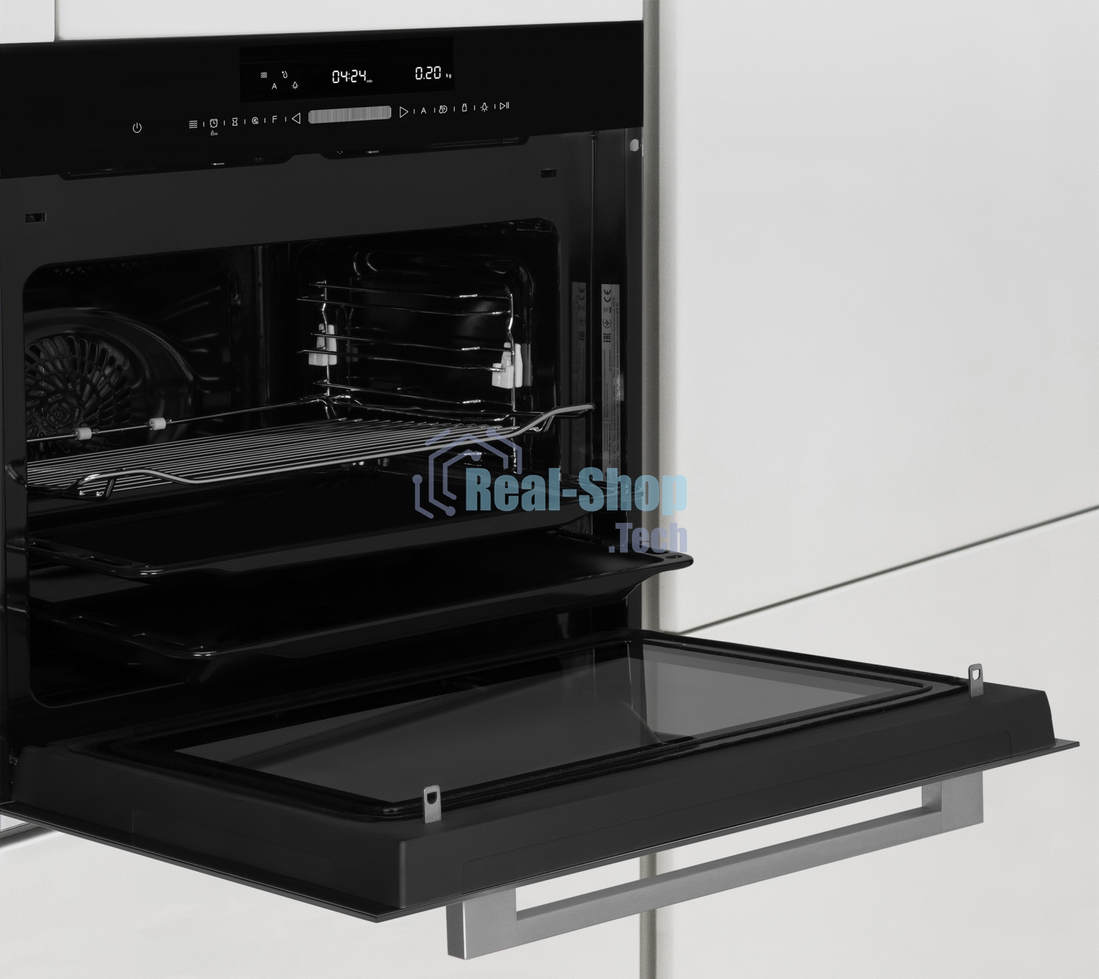 Духовой шкаф с СВЧ Weissgauff EOM 991 SB, встраиваемый