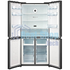 Холодильник Бирюса CD 466 BG черный трехкамерный Side by Side 303/153л морозилка снизу