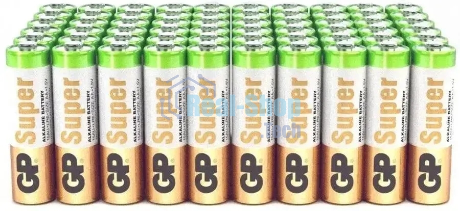 Батарея GP Super 15A50/10HR-2CRVS60 AA (промо:50+10) (60шт) спайка