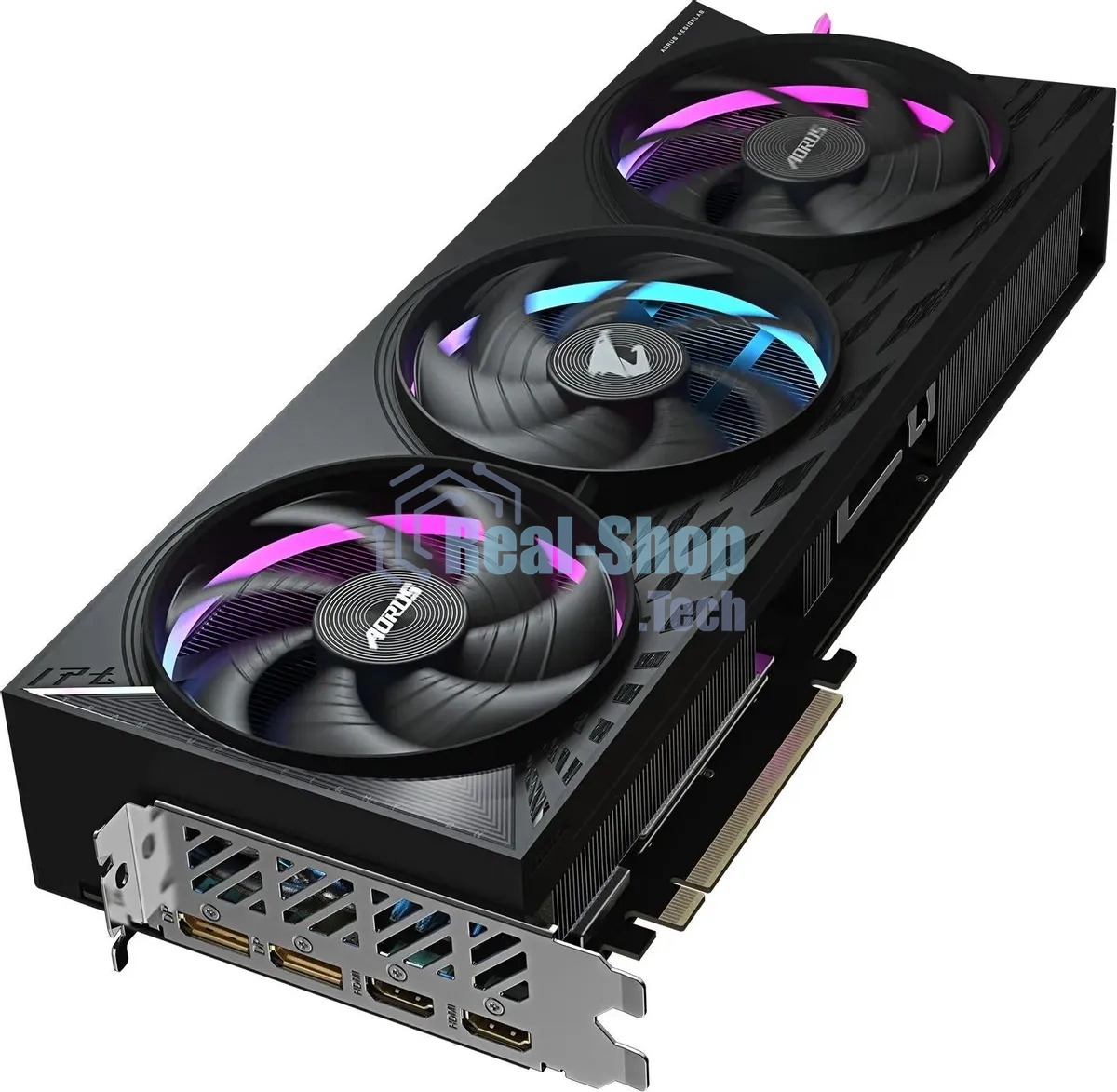 Видеокарта Gigabyte PCI-E GV-R9070XT AORUS E-16GD 1.0 AMD Radeon RX 9070XT 16Gb 256bit GDDR6 2175/20000 HDMIx2 DPx2 HDCP Ret
