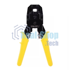 Обжимные клещи Deli DL2468 4P,6P,8P Размер: 200 мм. Спецификация обжима: 4P, 6P, 8P. Холоднокатаный стальной лист с черной отделкой ручка из ПВХ. Многофункциональность: резка проволоки, зачистка.