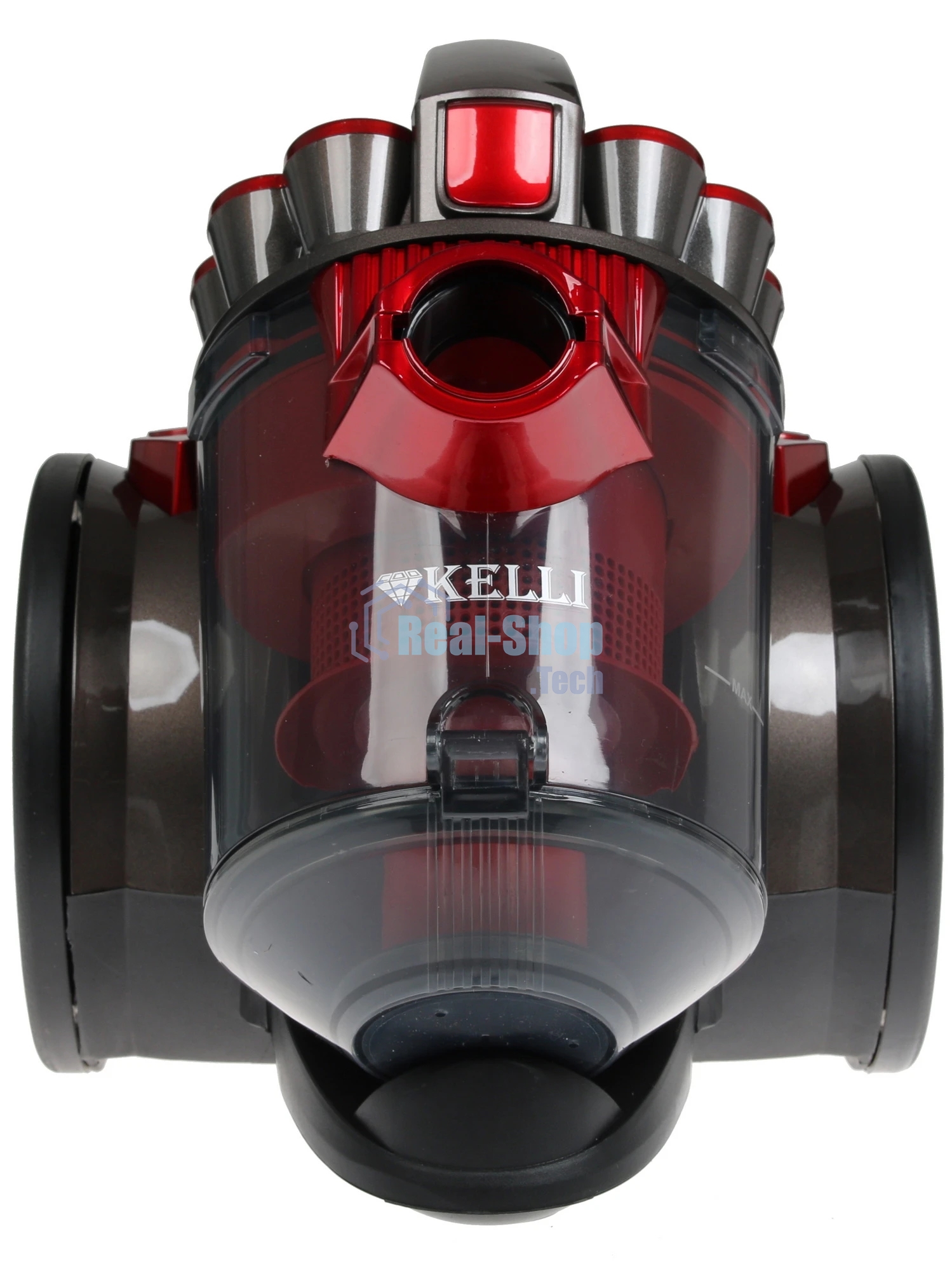 Пылесос Kelli KL-8005 красный, 420/2400 Вт, уборка сухая, пылесборник контейнер 2,5 л