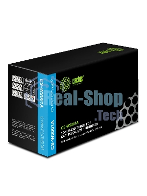 Картридж лазерный Cactus CS-W2001A голубой (6000стр.) для HP CLJ Ent M751