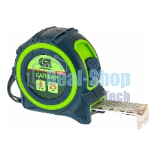 Рулетка Сибртех Сапфир, двухкомпонентный корпус, 5 м х 25 мм