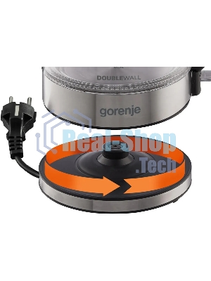 Чайник электрический Gorenje K17GDW 743902 черный