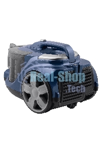 Пылесос BBK BV1901 синий/серый, 400/2200 Вт, уборка сухая, пылесборник контейнер 3 л