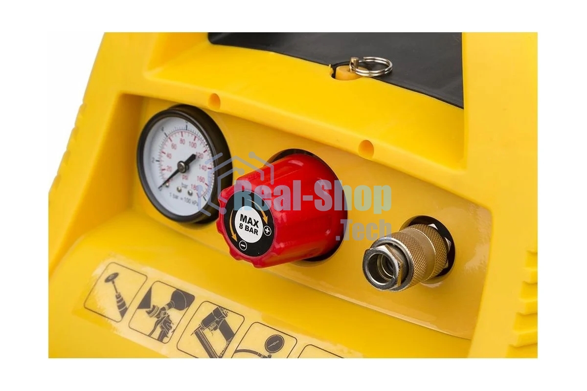 Компрессор Denzel РС 1/6-180поршневой безмасляный, 1100 Вт, 180л/мин, 8 бар