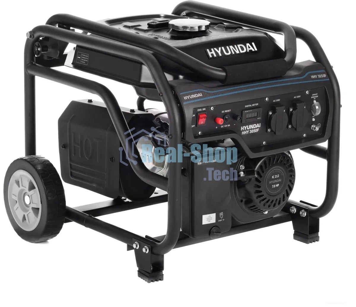 Электрогенератор бензиновый Hyundai HHY 3050F, 3.2 кВт, 69 дБ, 49 кг
