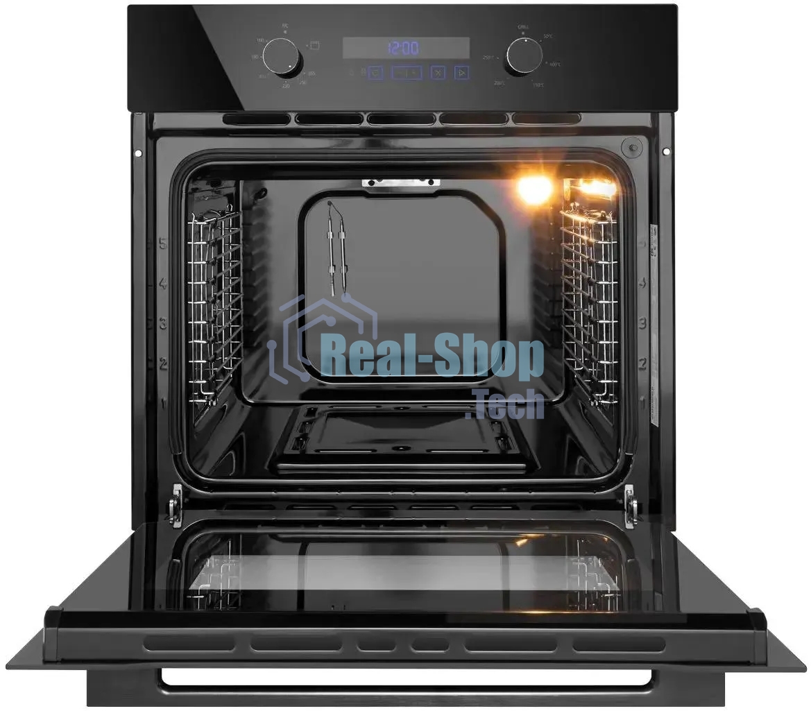 Шкаф духовой газовый с электрическим грилем Maunfeld MOGM703B2, встраиваемый