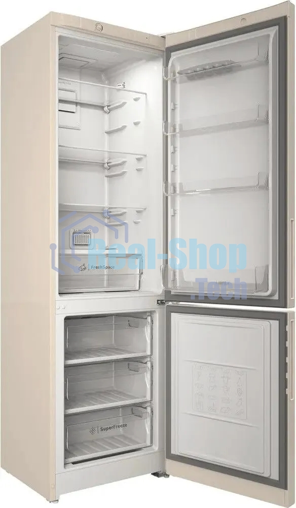 Холодильник Indesit ITR 4200 E бежевый двухкамерный 247/78л морозилка снизу