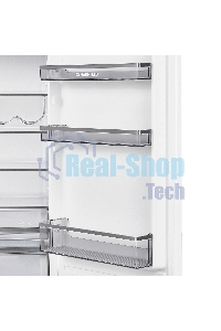 Встраиваемый холодильник Maunfeld MBF177NFFWGR Inverter белый двухкамерный 194/57 л морозилка снизу, NoFrost