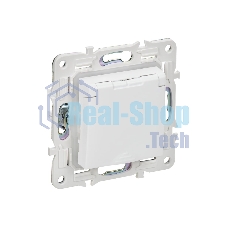 Розетка 1-м SKANDY 16А IP44 с заземл. защ. штроки с крышкой SK-R11W арктич. бел. IEK SK-R16-16-44-K01
