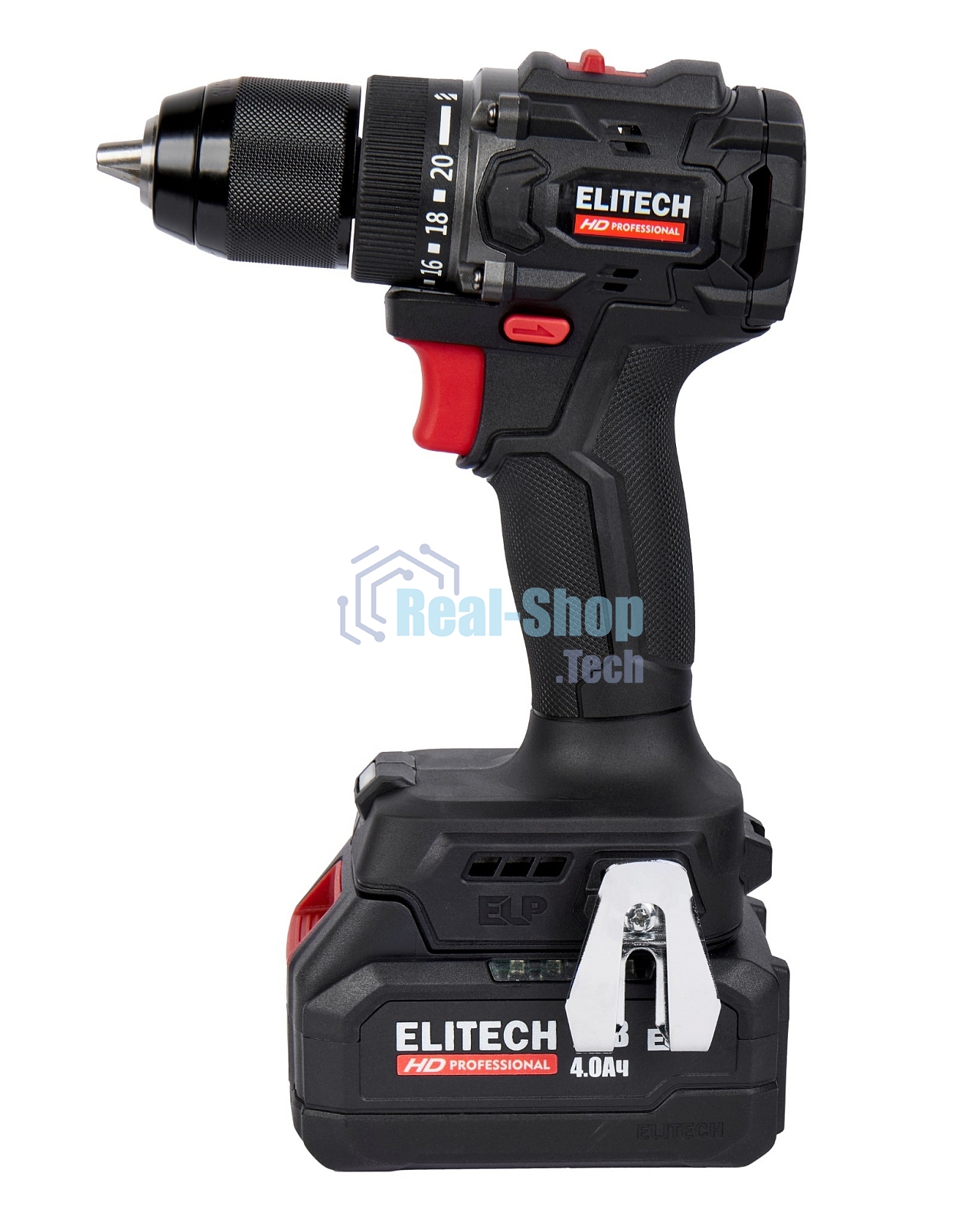 Дрель-шуруповерт аккумуляторная Elitech CD 20SL2 (E2201.040.02) 80Вт аккум. патрон:быстрозажимной (кейс в комплекте) (205718)