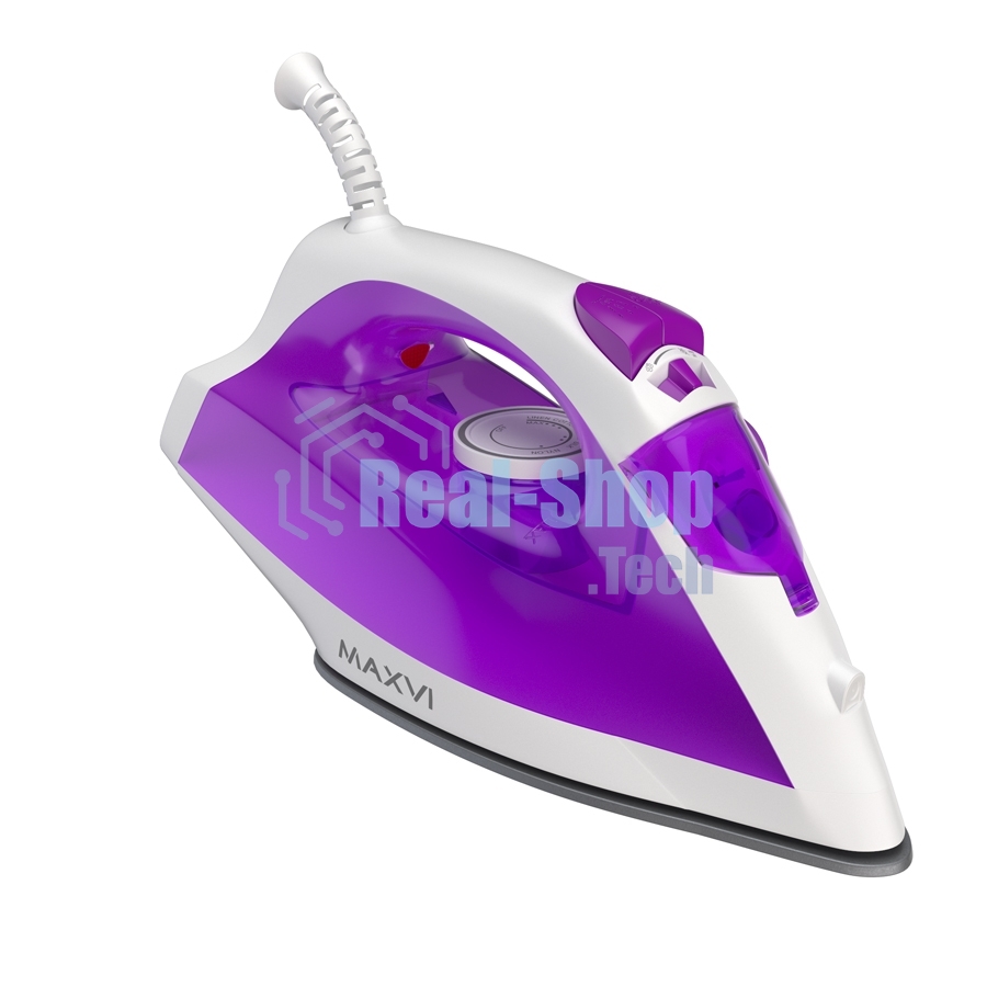 Утюг Maxvi SI1801 белый/фиолетовый