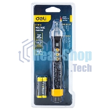 Бесконтактный детектор напряжения Deli DL8011 (12-1000В, батарейки в комплекте)