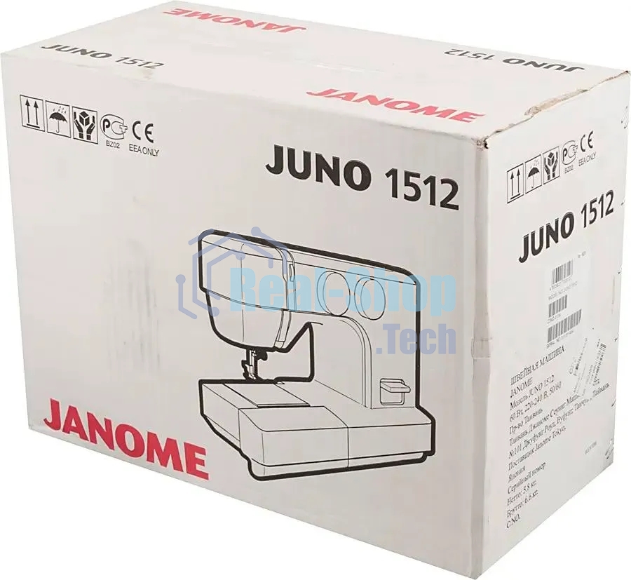 Швейная машина Janome Juno 1512 белый